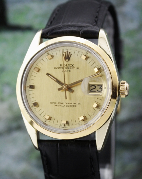 (image for) AN ORIGINAL ROLEX "GOLD FILLED" AUTOMATIC OYSTER PERPETUAL DATE / 1550